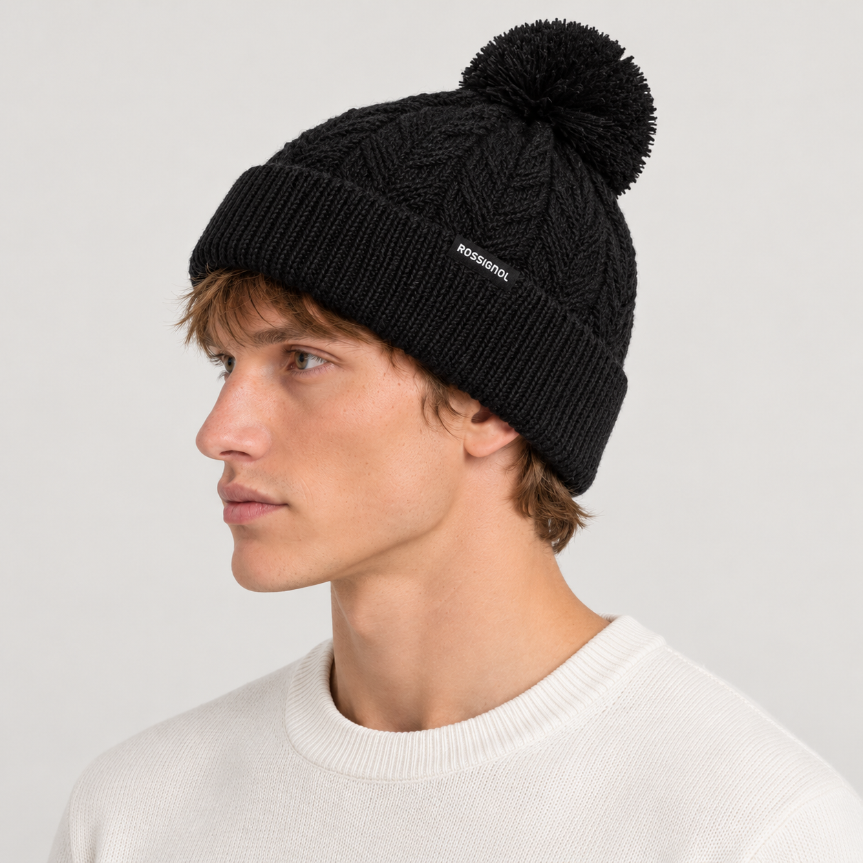 Rossignol Sofia Beanie in BLACK — 05 men side view