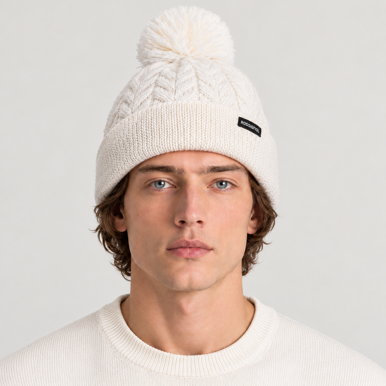 Rossignol Sofia Beanie in WHITE — 03 men front view