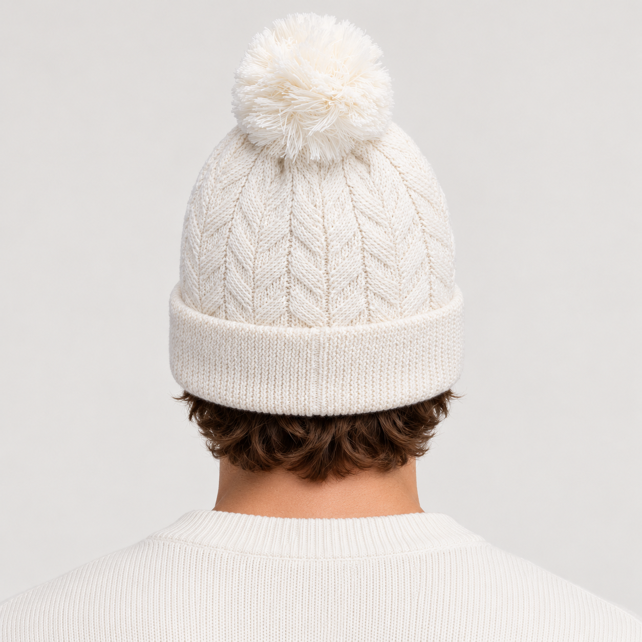 Rossignol Sofia Beanie in WHITE — 04 men back view
