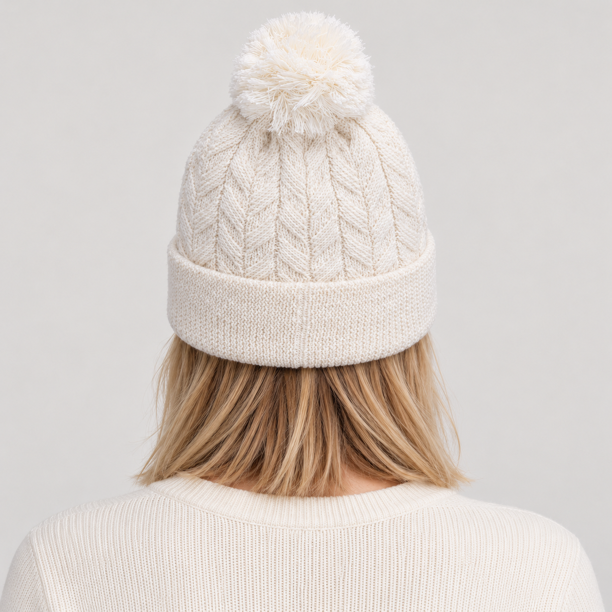 Rossignol Sofia Beanie in WHITE — 07 women back view