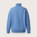 Rossignol Patterned Turtle Neck Sweater in Windward Blue — 02 back view