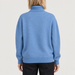 Rossignol Patterned Turtle Neck Sweater in Windward Blue — 04 model back view