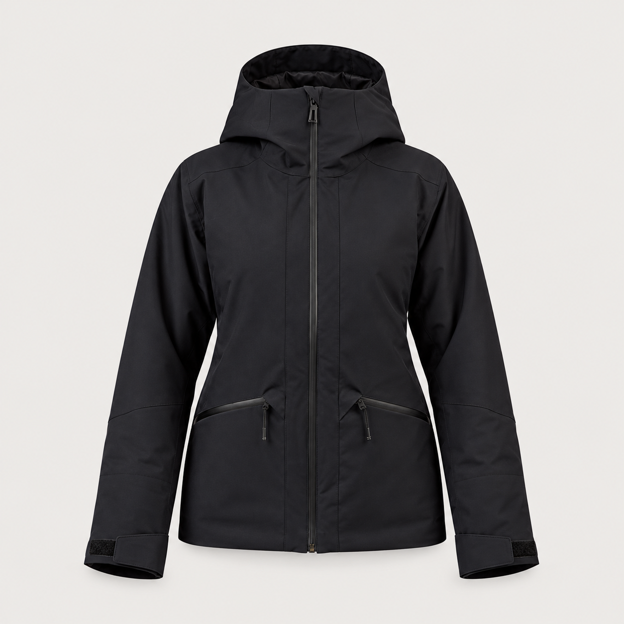 Rossignol Rochrun Insulated Ski Jacket in BLACK — 01 front view