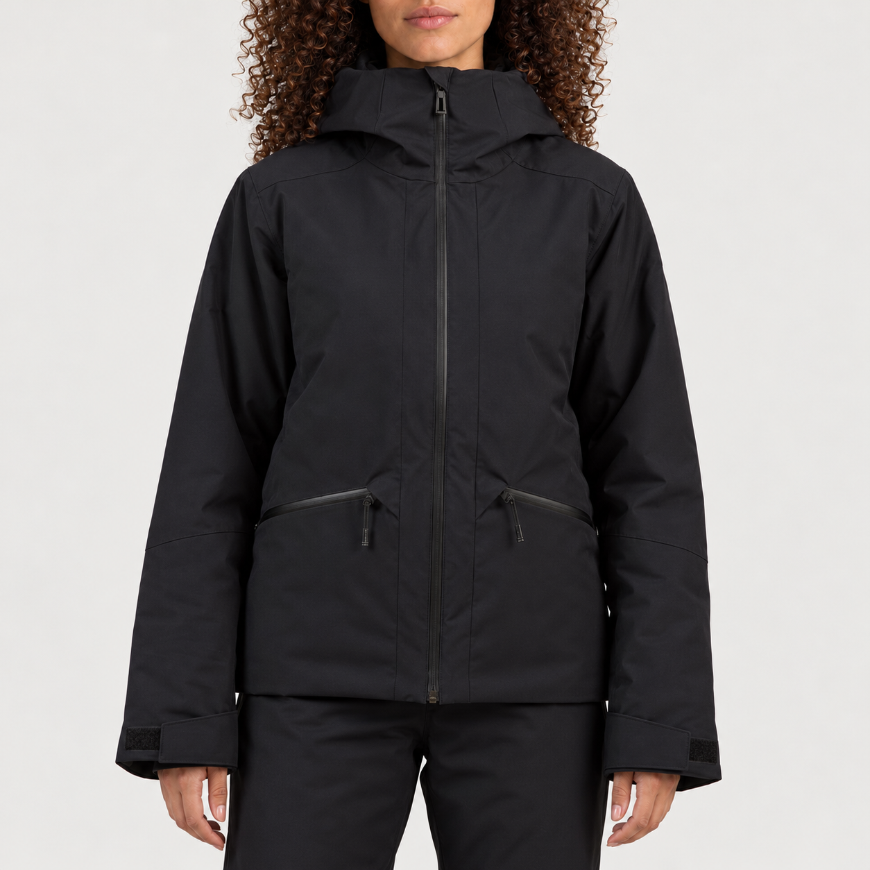 Rossignol Rochrun Insulated Ski Jacket in BLACK — 03 model front view