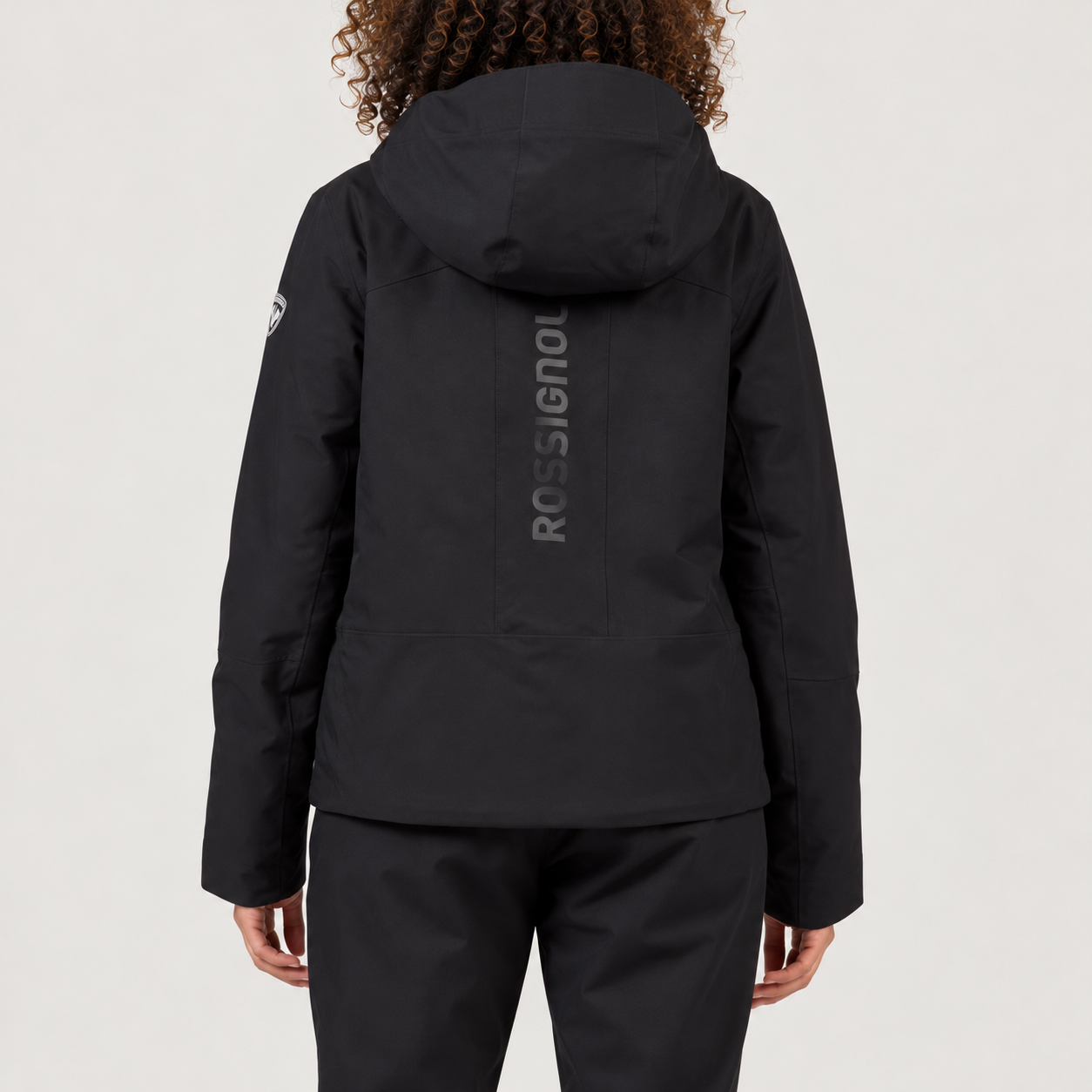 Rossignol Rochrun Insulated Ski Jacket in BLACK — 04 model back view
