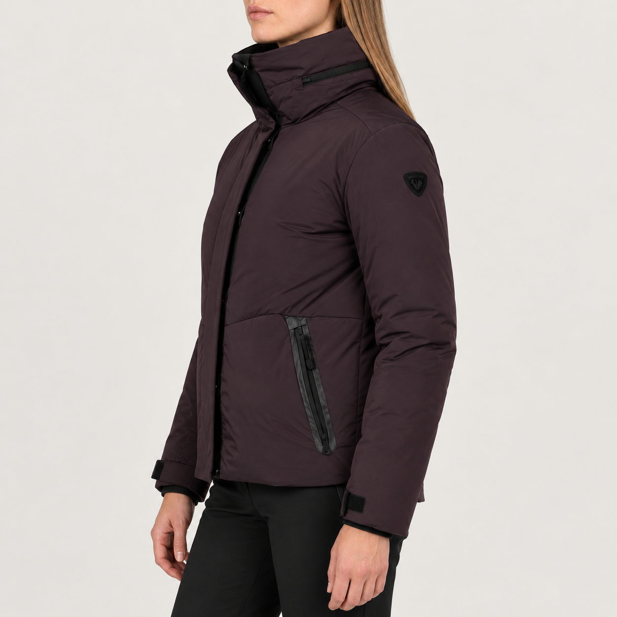 Rossignol Snowblaze Ski Jacket in HUCKLEBERRY — 05 model side view