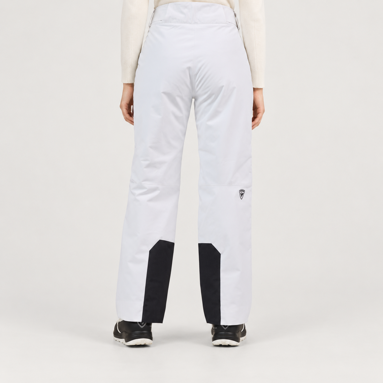 Rossignol Strawpile Ski Pants in WHITE — 04 model back view