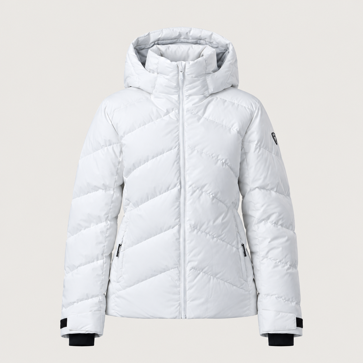 Rossignol Wispile Ski Jacket in WHITE — 01 front view