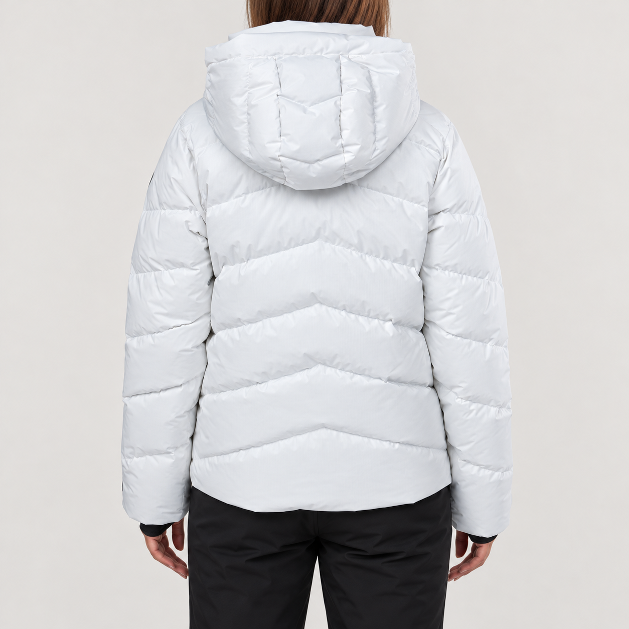 Rossignol Wispile Ski Jacket in WHITE — 04 model back view
