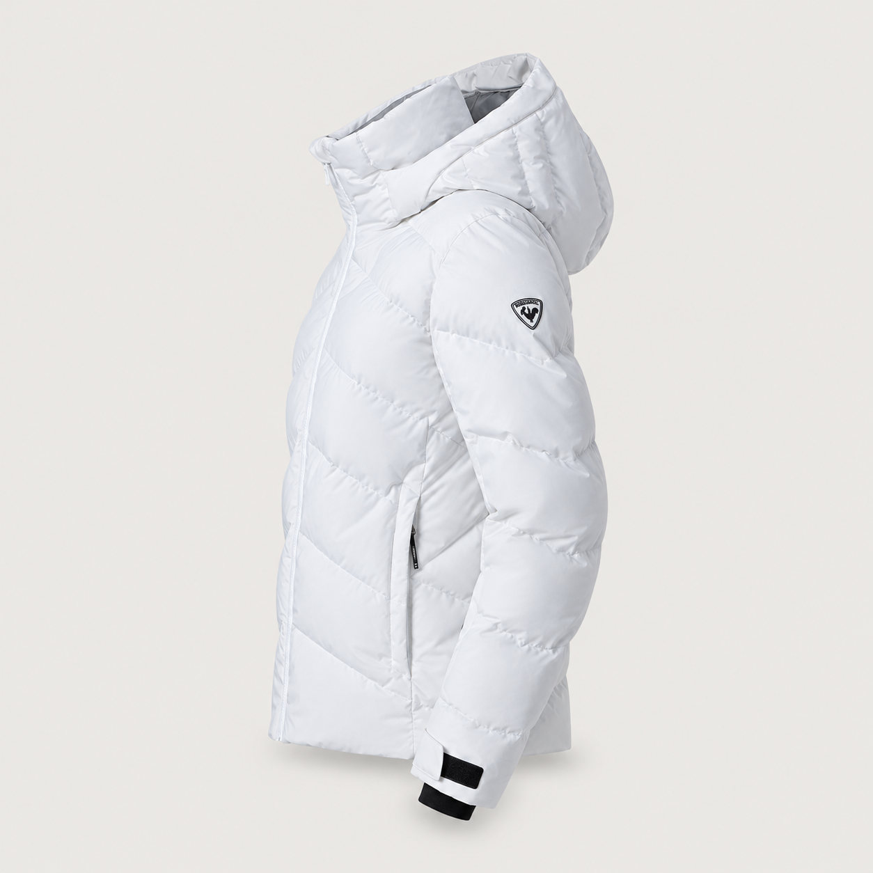 Rossignol Wispile Ski Jacket in WHITE — 06 side view