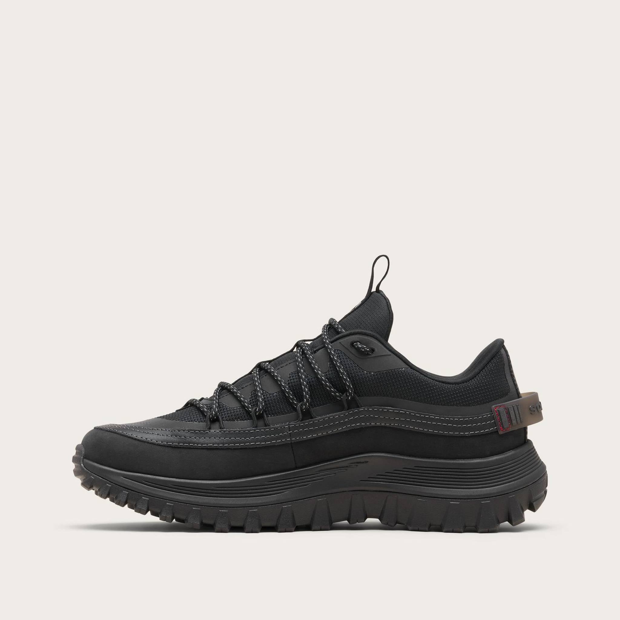 Sorel Callsign Horizon Low Snow Boot in Black, official inner side view.