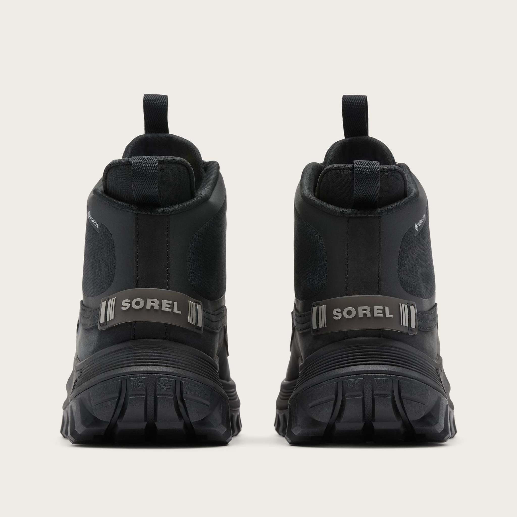 Sorel Callsign Horizon Mid Snow Boot, official back view.