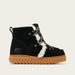 Sorel Ona Alpine Snow Boot in Black, official outer side view.