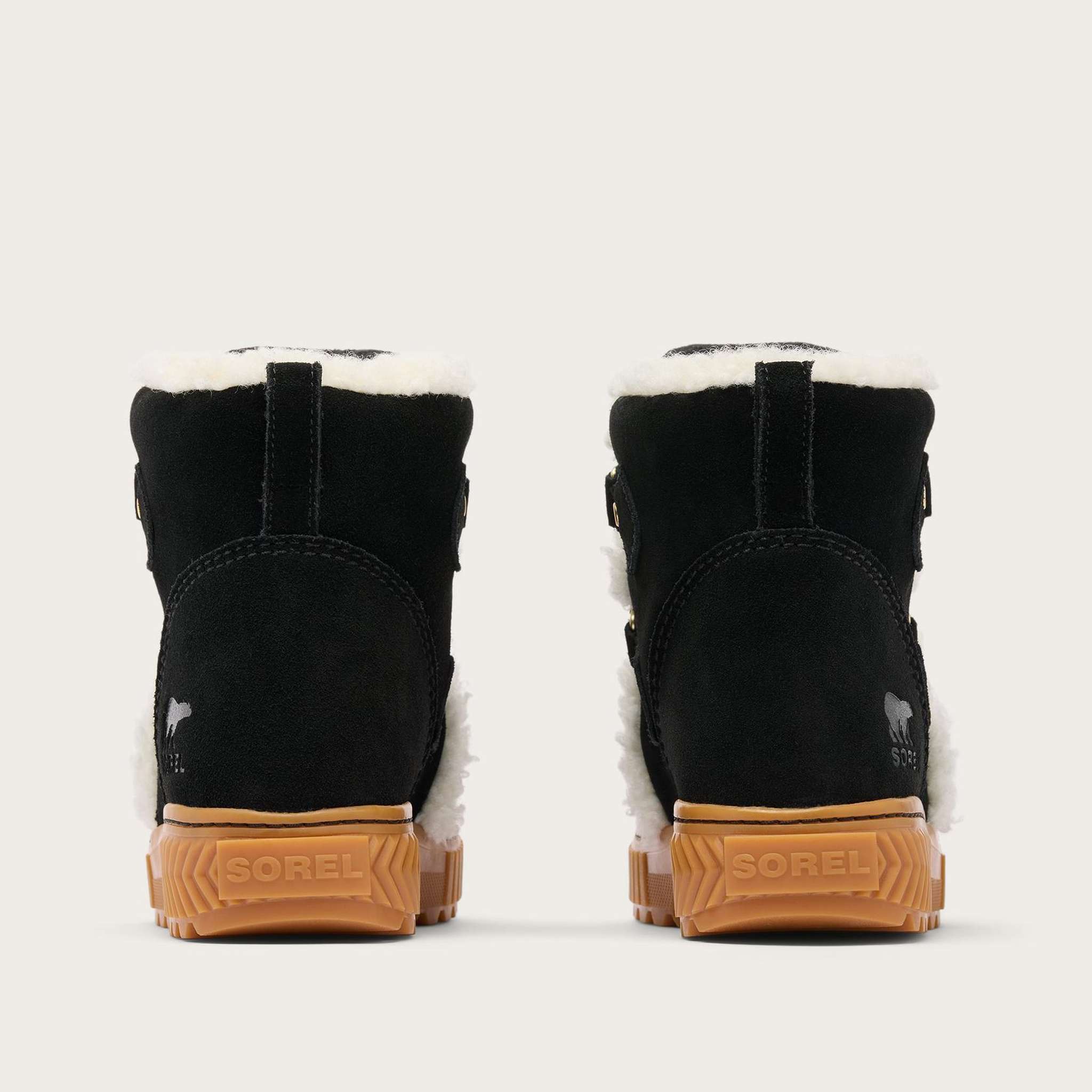 Sorel Ona Alpine Snow Boot in Black, official back view.