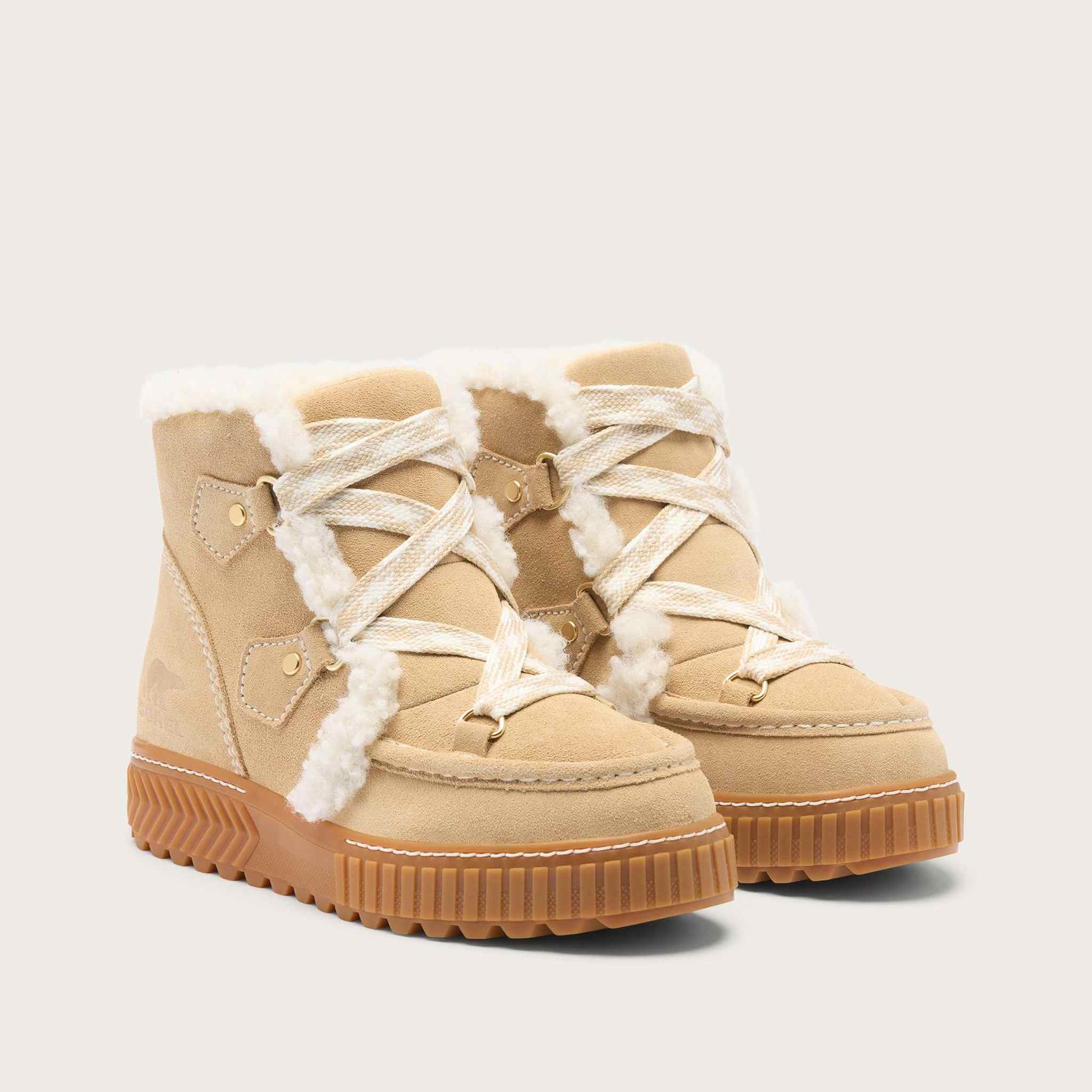 Sorel Ona Alpine Snow Boot in Ceramic, official front pair view.