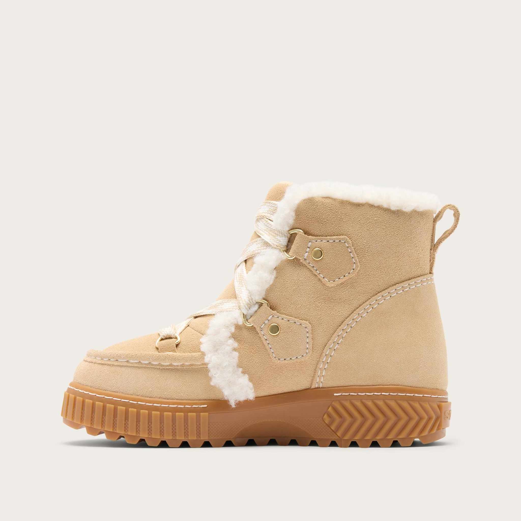 Sorel Ona Alpine Snow Boot in Ceramic, official inner side view.