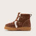 Sorel Ona Alpine Snow Boot in Dark Auburn, official inner side view.