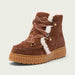 Sorel Ona Alpine Snow Boot in Dark Auburn, official front alternate view.