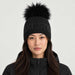 Sportalm Aris Beanie in black – female model front