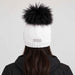 Sportalm Aris Beanie in white – female model back