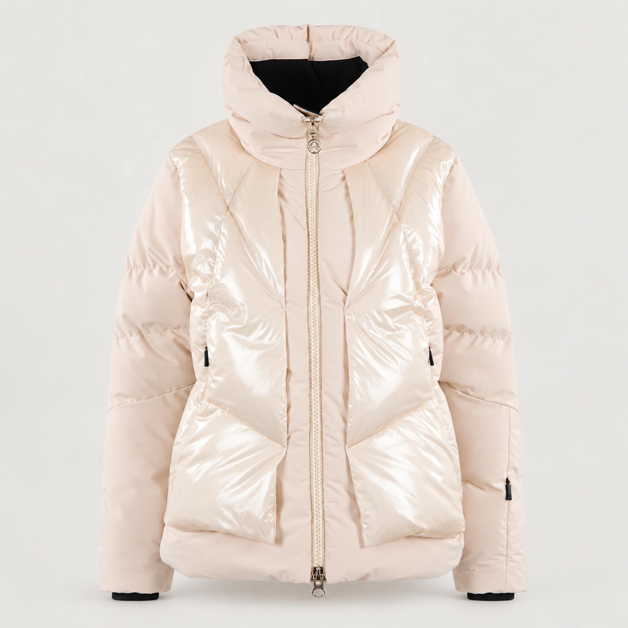 Sportalm women's agios ski jacket in champagne – front