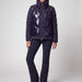 Sportalm women's agios ski jacket in deep water – model front