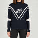 Sportalm women's basel half zip in deep water – model front