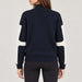 Sportalm women's basel half zip in deep water – model back