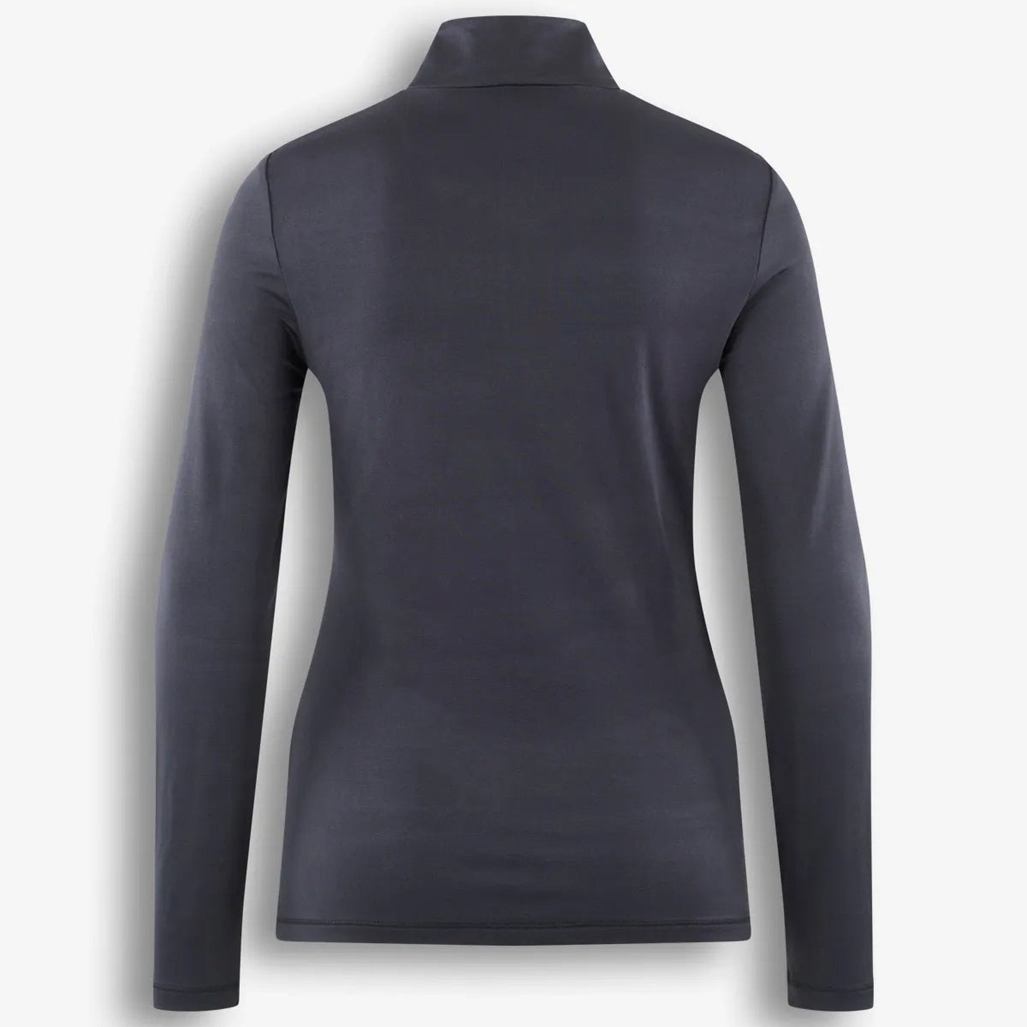 Sportalm women's bordeaux half zip in black – back