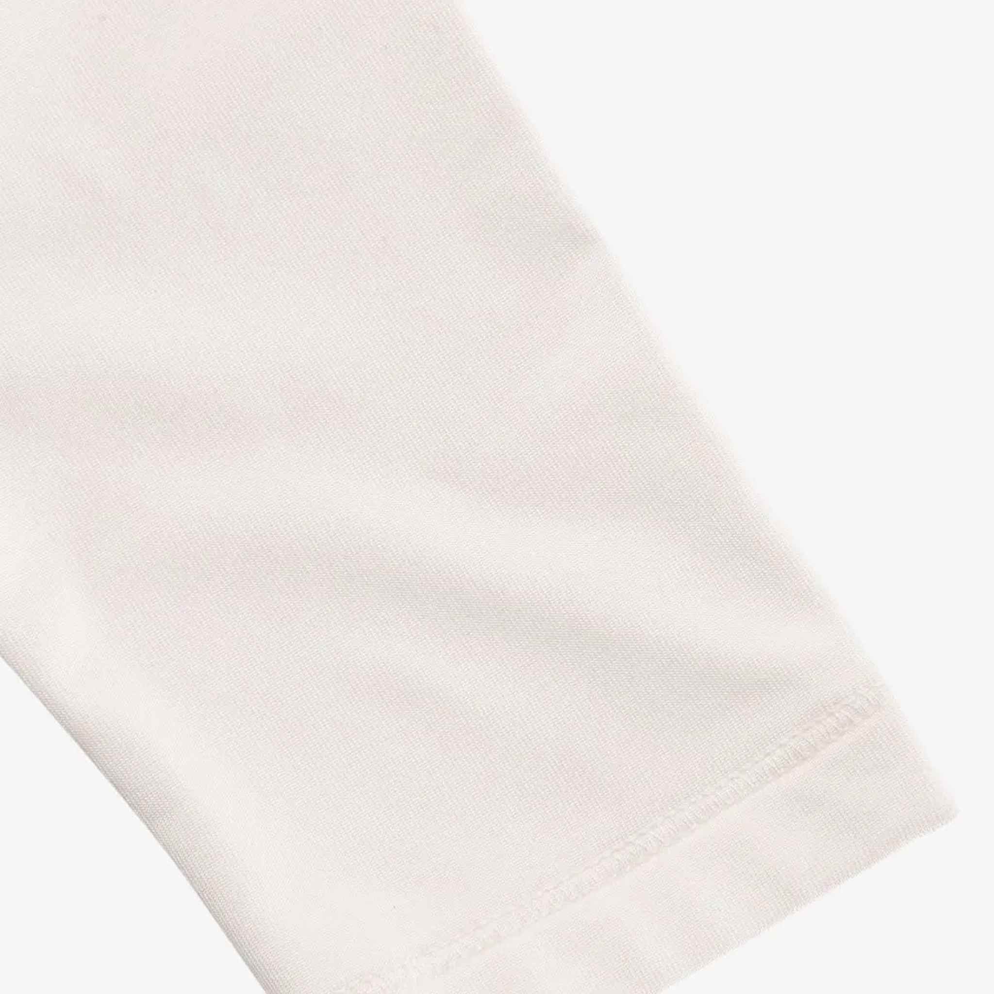 Sportalm women's bordeaux half zip in off white – sleeve detail