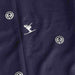 Sportalm women's helsinki half zip in deep water – fabric detail