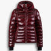 Sportalm women's kyla ski jacket in dark burgundy – front