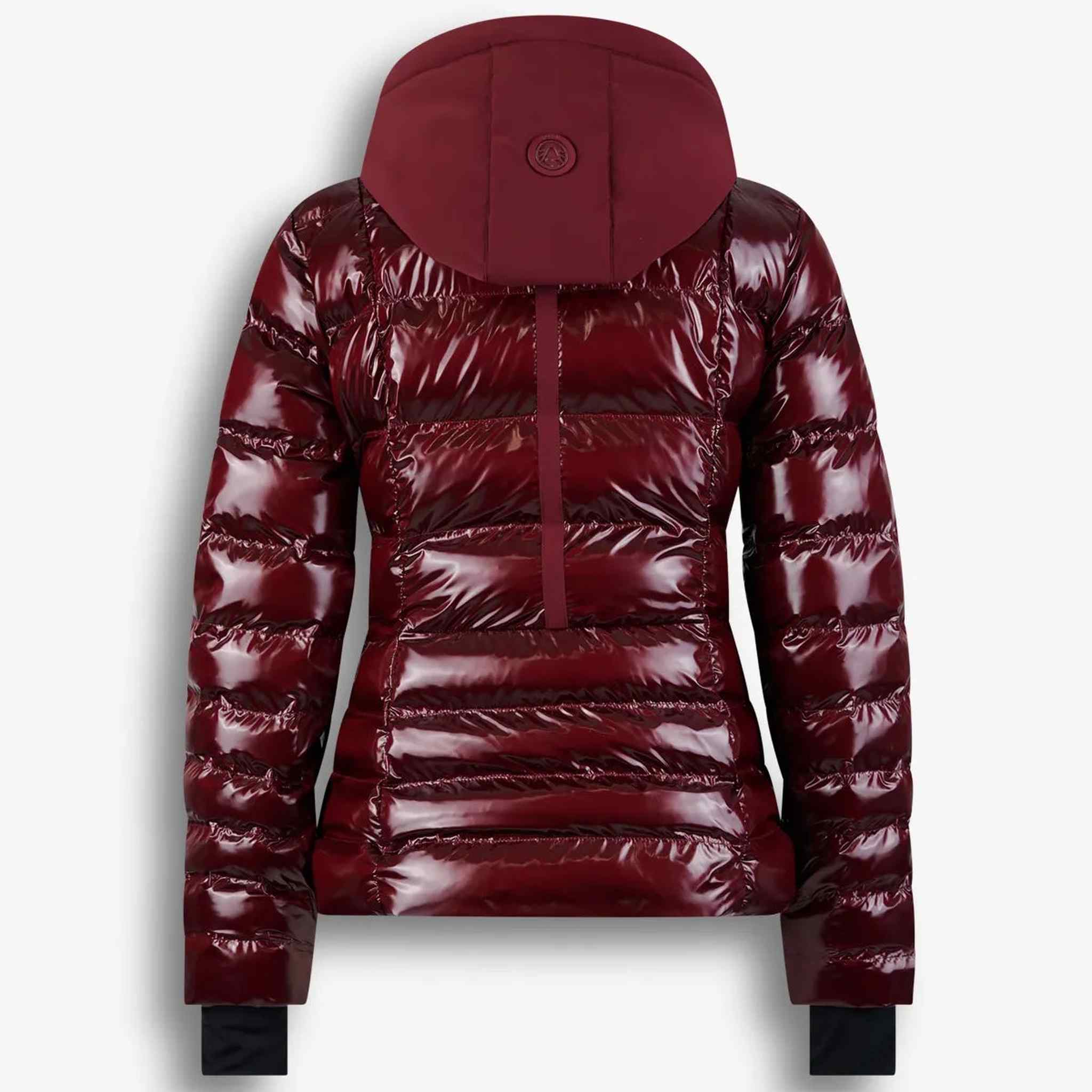 Sportalm women's kyla ski jacket in dark burgundy – back