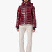 Sportalm women's kyla ski jacket in dark burgundy – model front