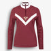 Sportalm women's oulu half zip in dark burgundy – front