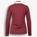 Sportalm women's oulu half zip in dark burgundy – back