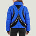 Sportalm women's tarawa ski jacket in indie blue – model back