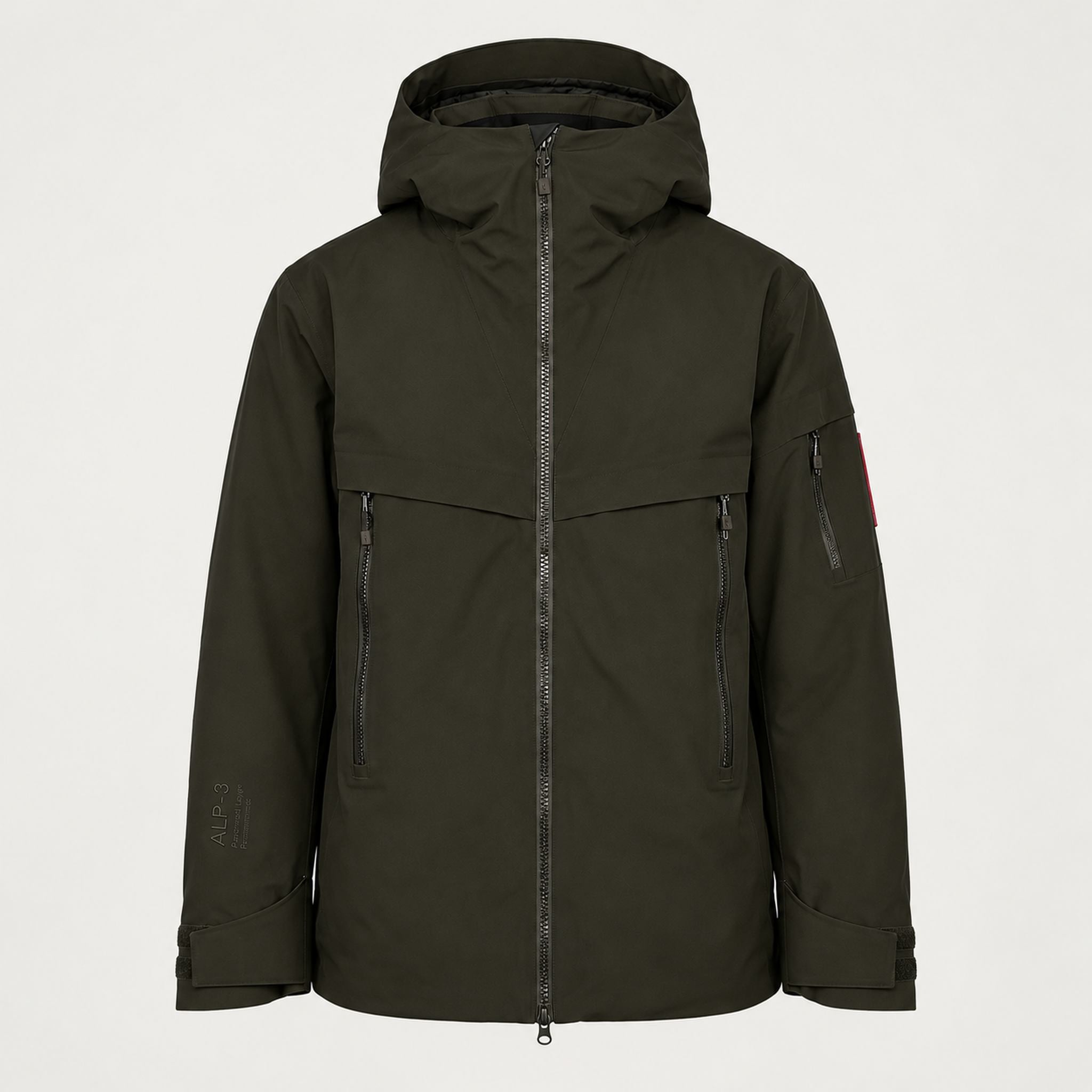 The Mountain Studio Alp Insulated Ski Jacket in Peat Brown — product front