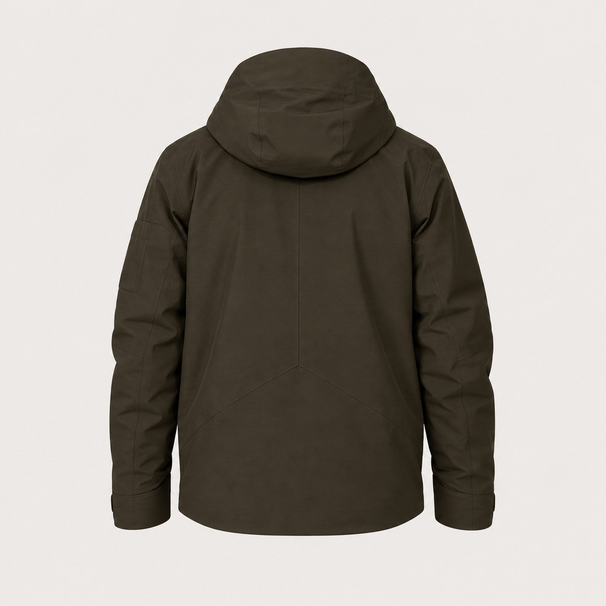 The Mountain Studio Alp Insulated Ski Jacket in Peat Brown — back