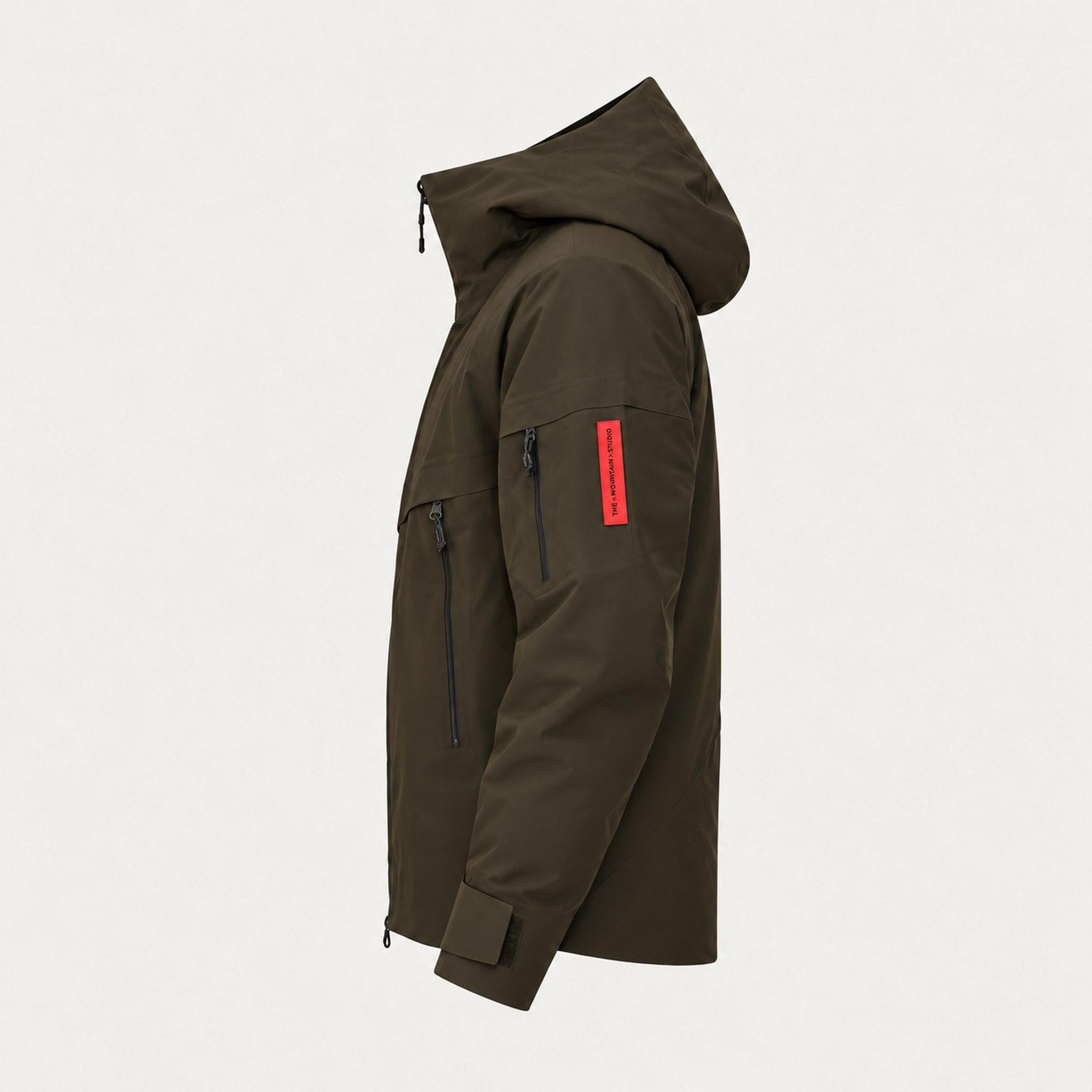 The Mountain Studio Alp Insulated Ski Jacket in Peat Brown — peat brown — side
