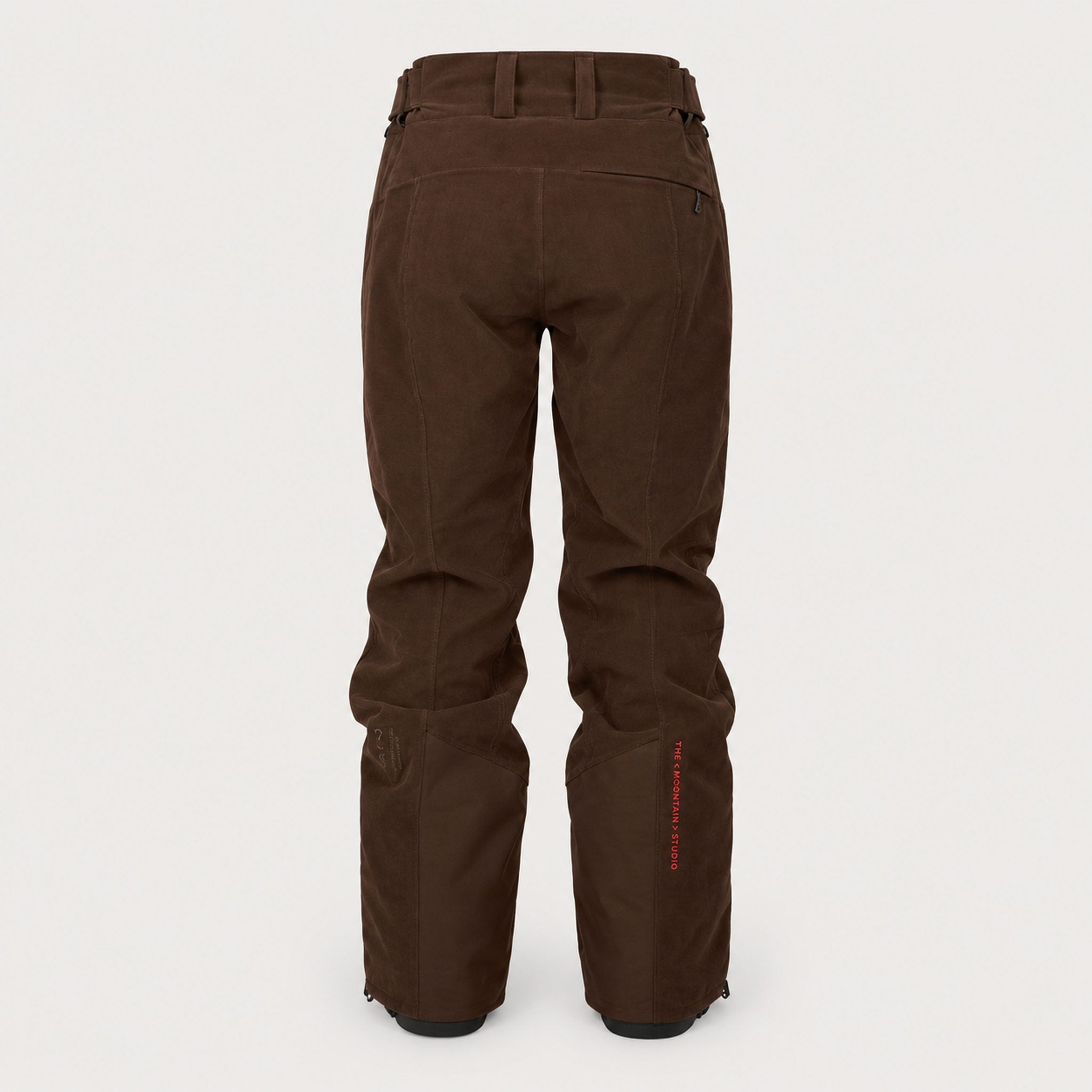 The Mountain Studio Carv Cord Ski Pant in Delicioso Brown — delicioso brown — back