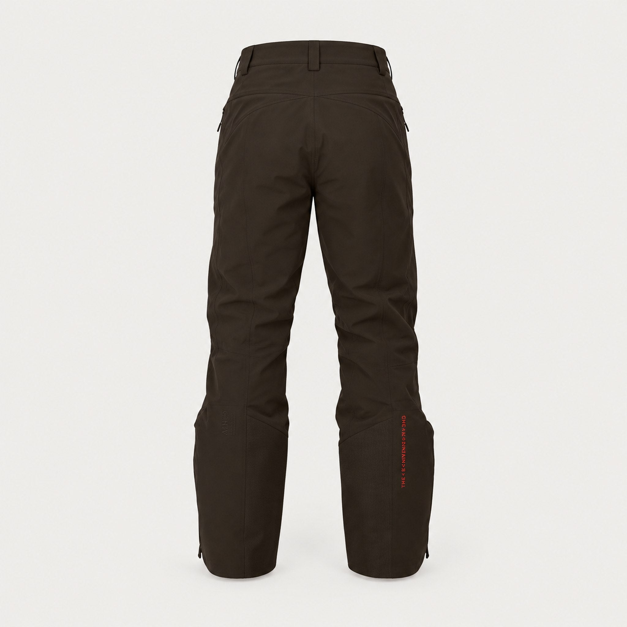 The Mountain Studio Carv Ski Pant in Peat Brown — peat brown — back