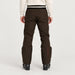 The Mountain Studio Carv Ski Pant in Peat Brown — peat brown — model back