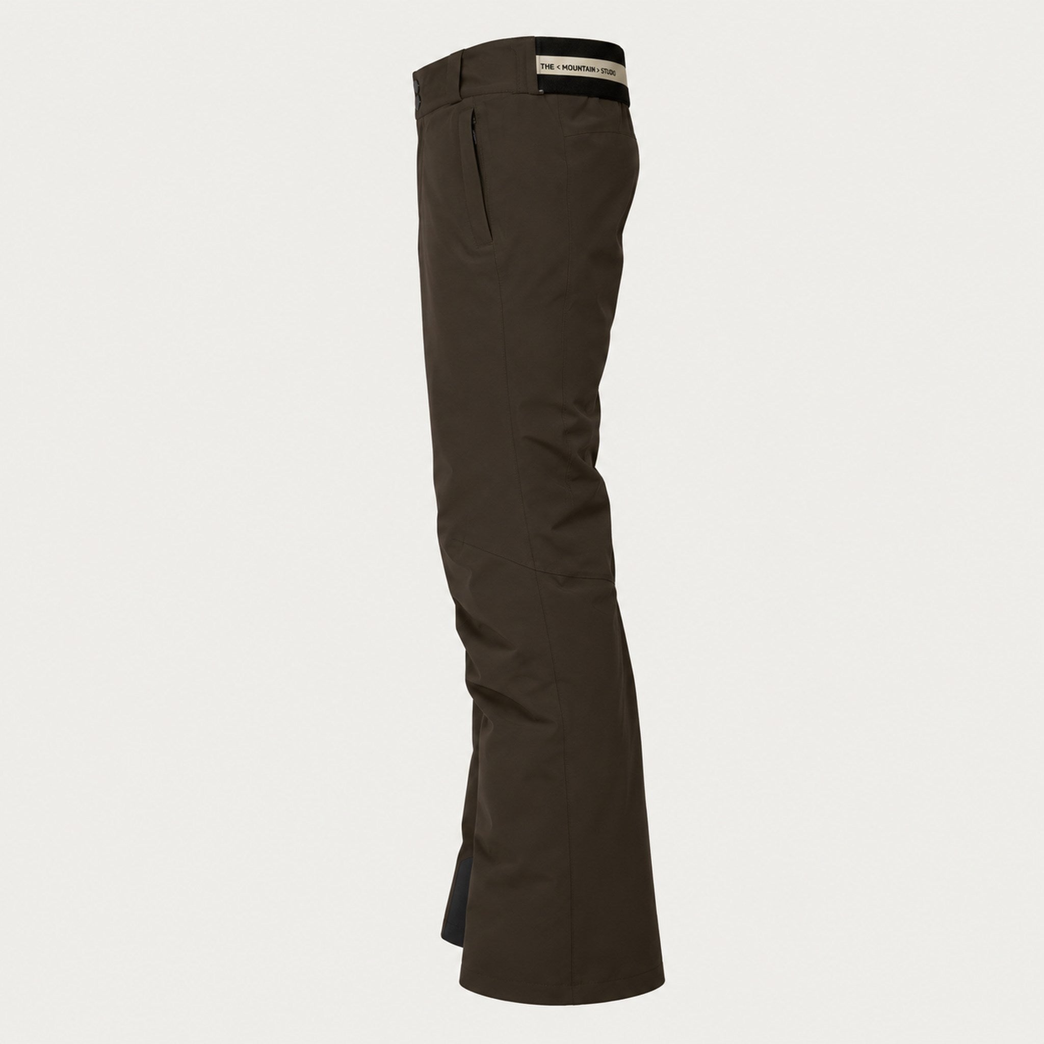 The Mountain Studio Carv Ski Pant in Peat Brown — peat brown — side