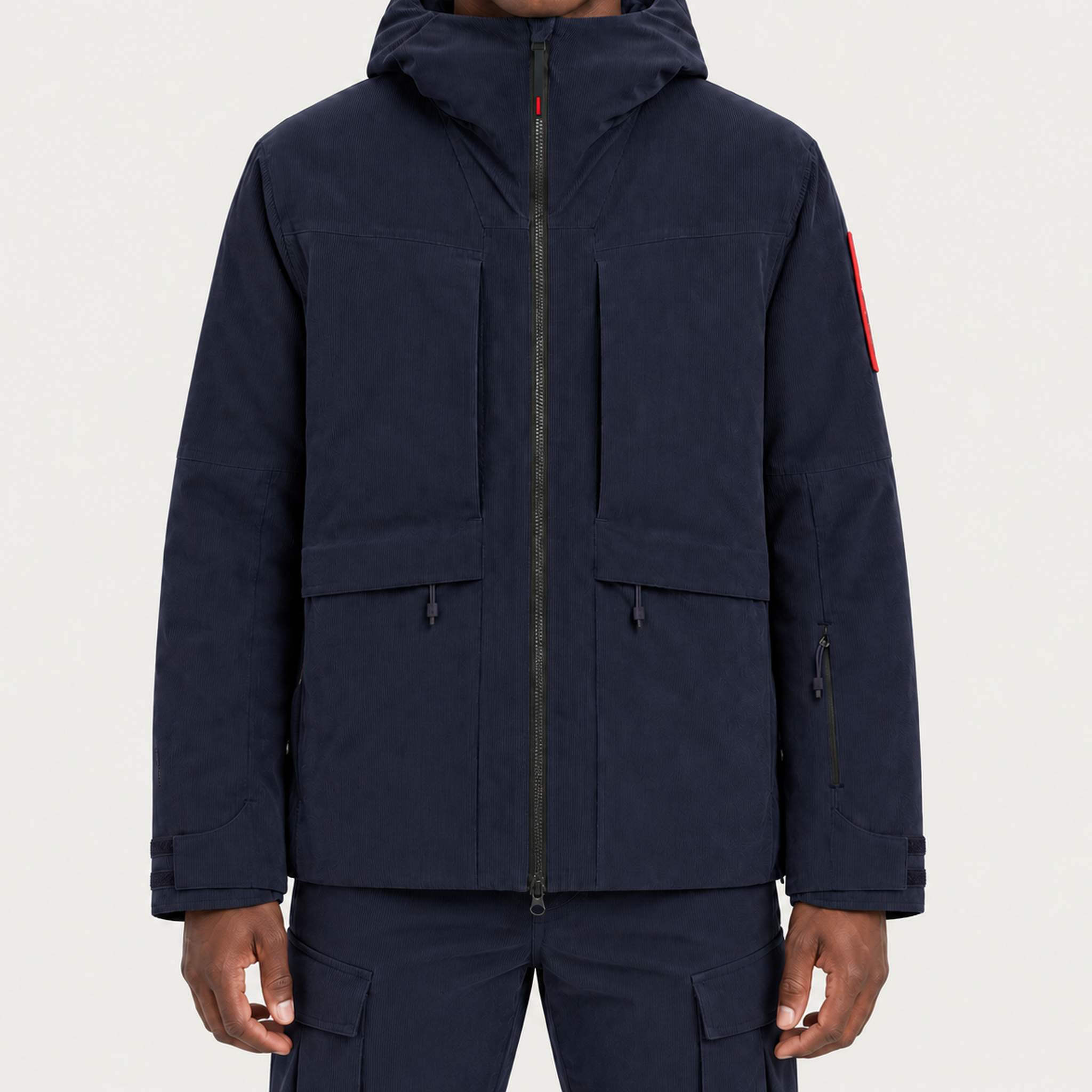 The Mountain Studio Performance Cord Insulated Ski Jacket — sky captain — model front