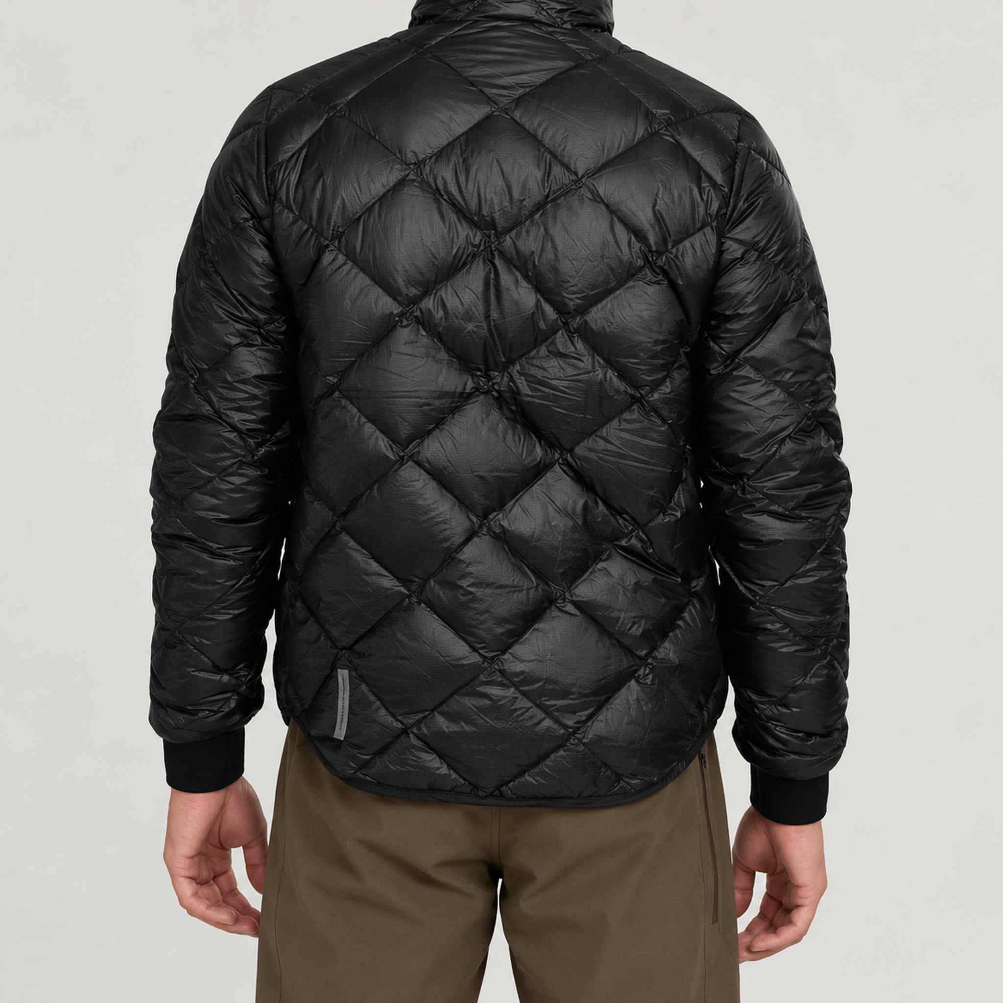 The Mountain Studio Pertex Pro Down Jacket — black — model back