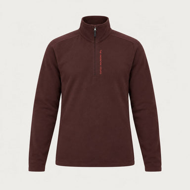 The Mountain Studio Tech Half Zip in Fudge — fudge — front