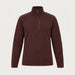 The Mountain Studio Tech Half Zip in Fudge — fudge — front