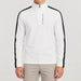 The Mountain Studio Tech Half Zip in White, white, model front