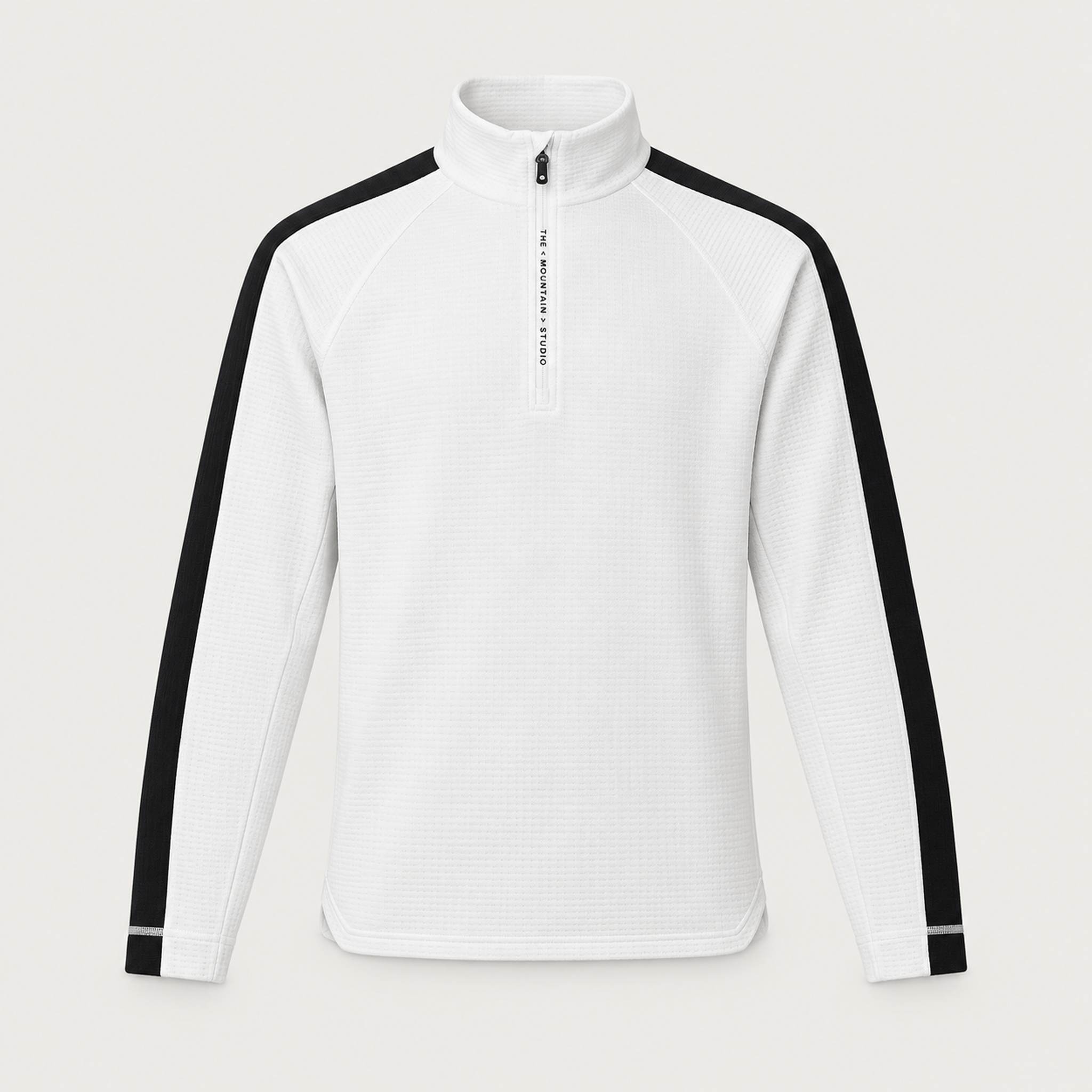 The Mountain Studio Tech Half Zip in White — white — side